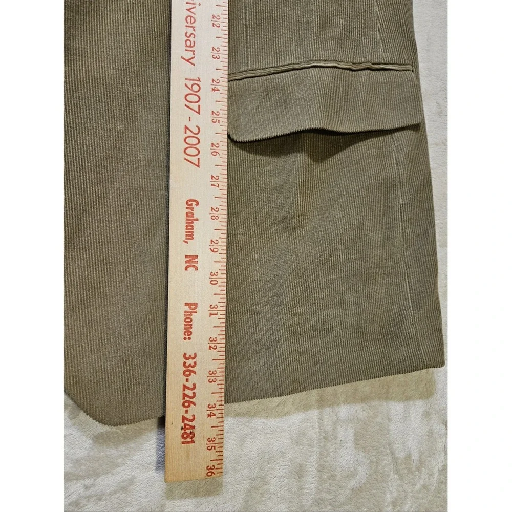 Linea Uomo 48L Tan Corduroy Blazer Sport Coat 3 Button‎ Cotton Long